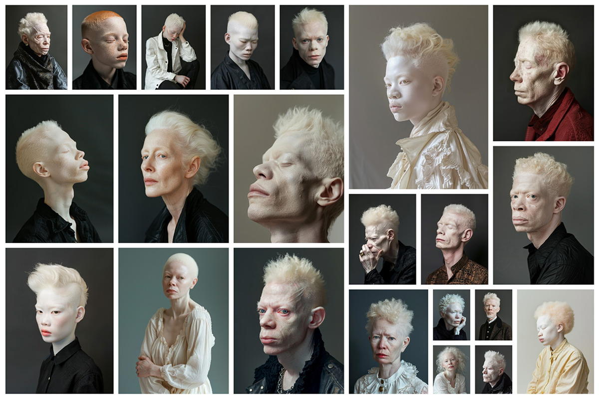 66 Albino persons, a Person Photo by Handmadefont (Photo 6 of 10)