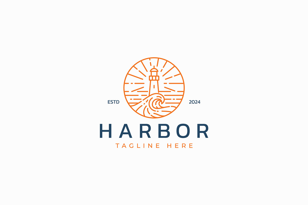 Harbor Lighthouse Guidance Logo, a Branding & Logo Template by Signatoro (Photo 2 of 2)