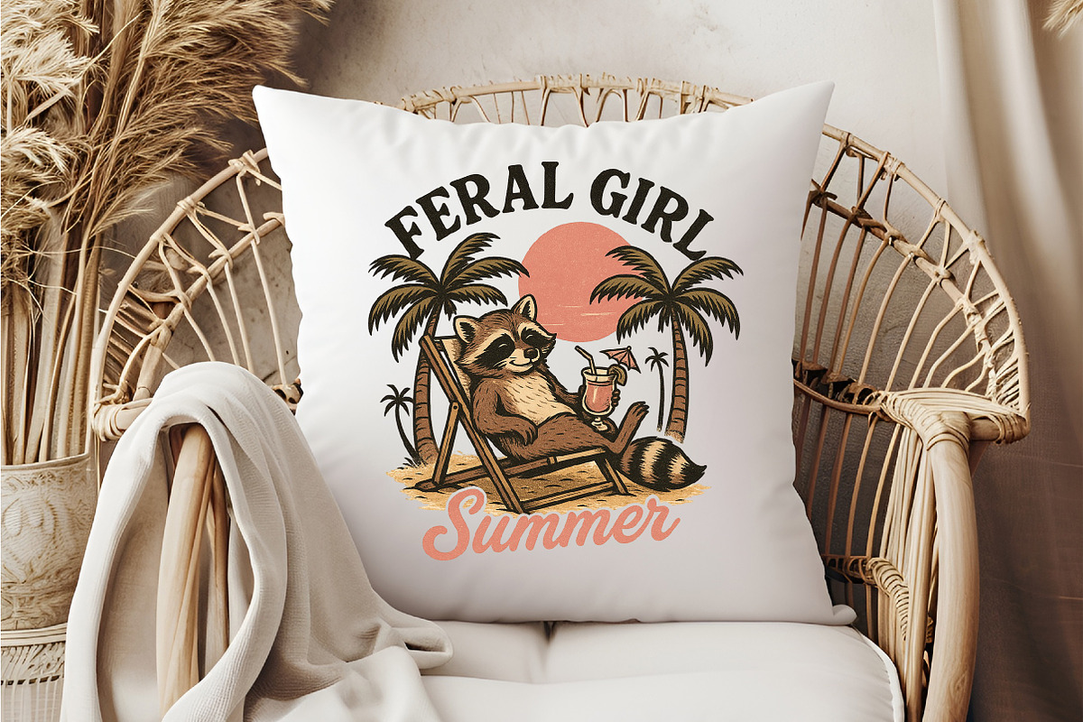 Feral girl summer Png, an Illustration by DreamCafeArt (Photo 3 of 7)