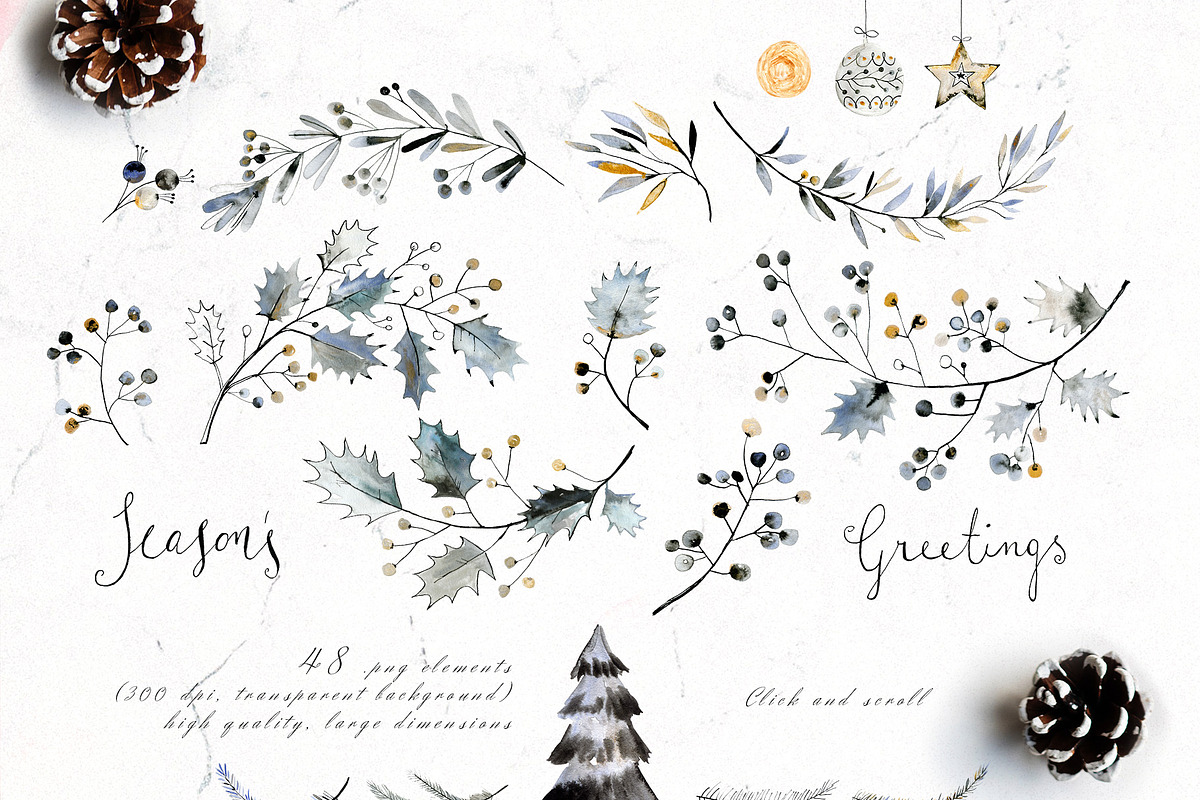Dark Winter Bundle, an Illustration by Bibela (Photo 2 of 14)