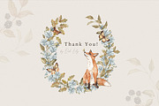 Vintage Forest. Watercolor clipart, an Animal Illustration by Ooh Lily (Thumbnail 22 of 22)
