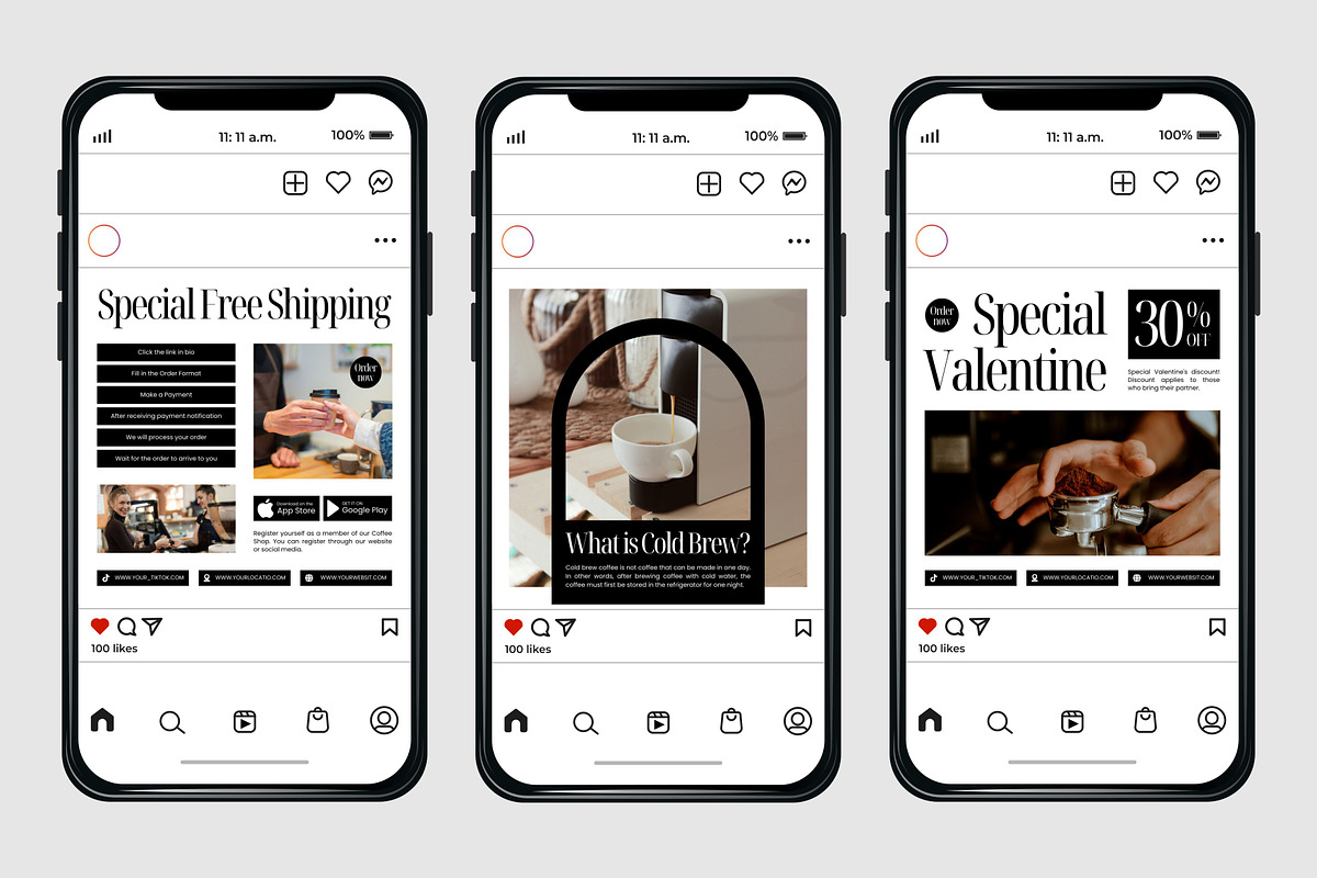 Coffee White Template, a Social Media Template by Kalubuak (Photo 6 of 10)