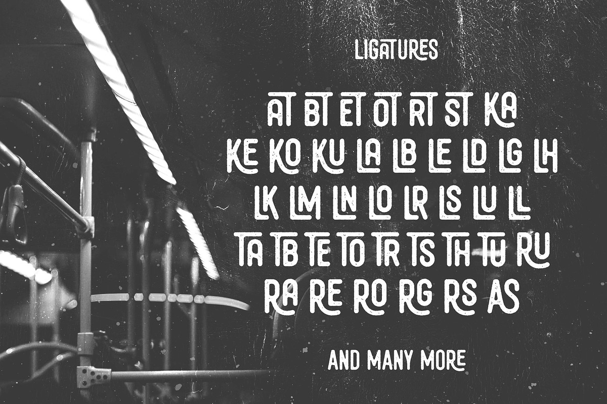 Bolandes - Vintage Monoline, a Sans Serif Font by Arterfak Project (Photo 12 of 14)