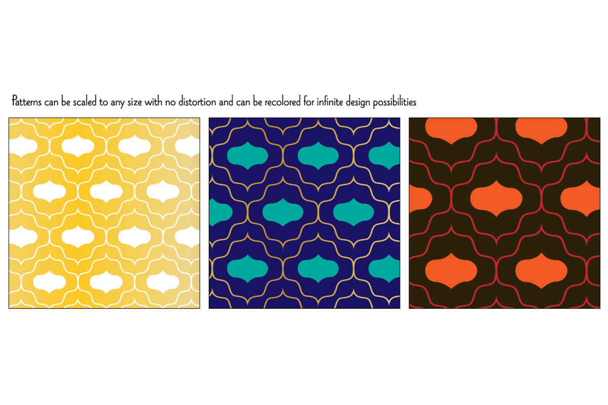 Seamless Middle Eastern Patterns preview 8
