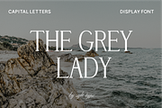 The Grey Lady Nantucket Display Font, a Serif Font by Sylt Type (Thumbnail 1 of 5)