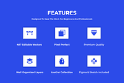 Flat Infographics Icons, a Duotone Icon by Brickclay (Thumbnail 4 of 8)