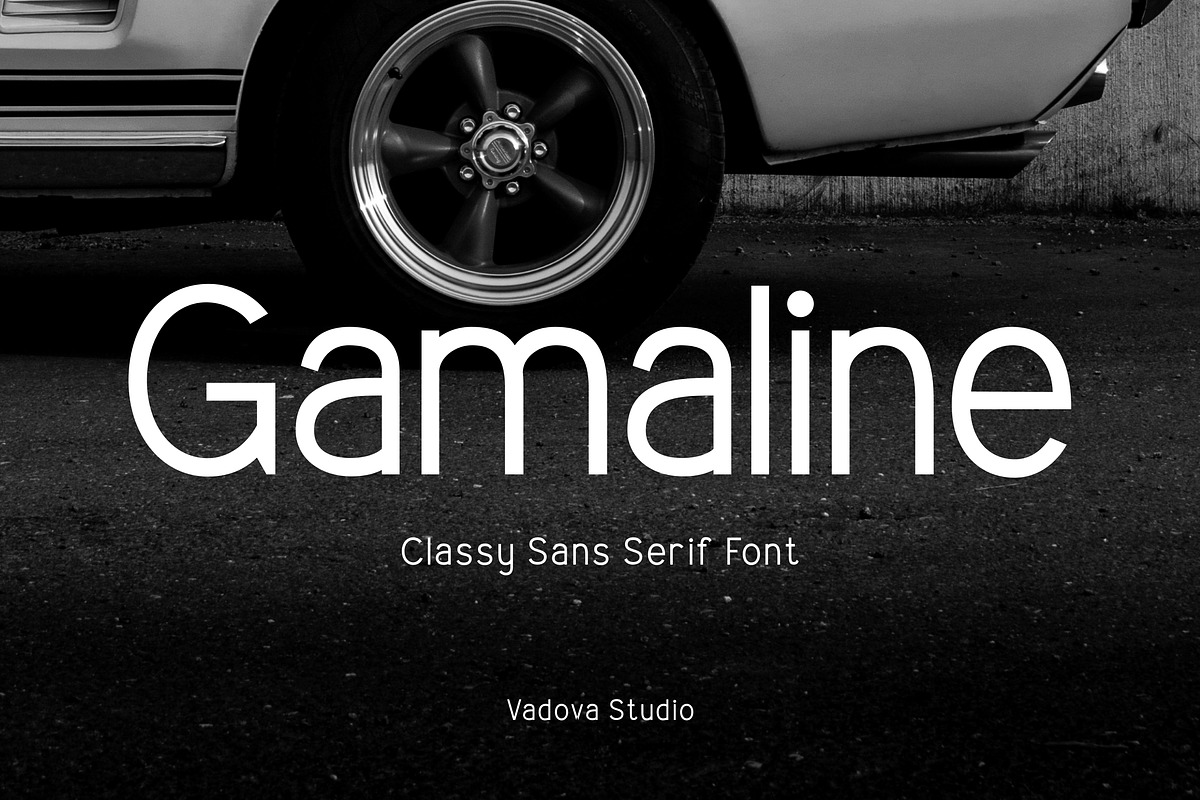 Gamaline - Sans Serif Font, a Sans Serif Font by Vadovastd (Photo 1 of 7)