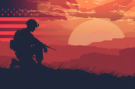 Memorial Day concept for American Fl, a Background Photo by Pixeness