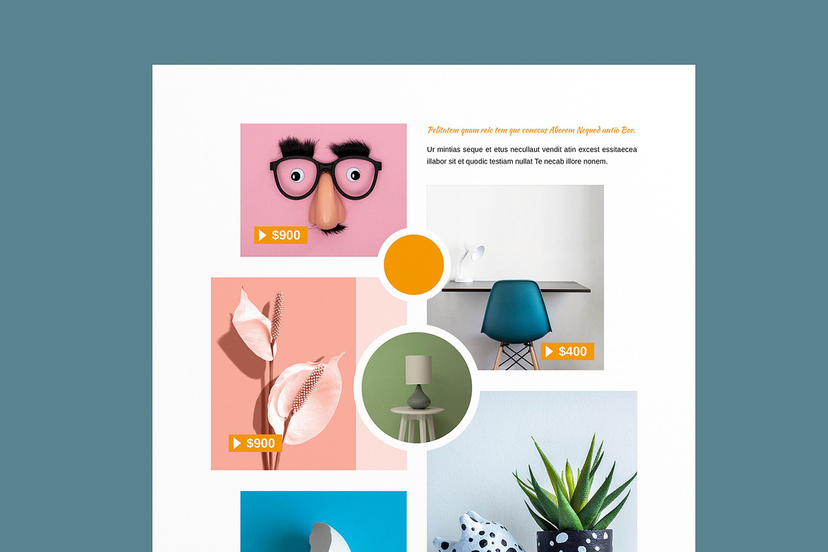 Brand Mood board Template Layout, a Stationery Template by MightyDesign (Photo 4 of 8)