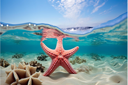 Intriguing Starfish sea. Generate Ai, an Animal Photo by Ylivdesign