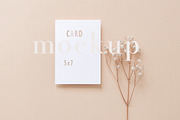 Card Mockup 5x7 Card Digital Mockup, a Print Template by BirdieFrames (Thumbnail 1 of 3)