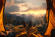 85 Camping holidays images, a Nature Photo by Handmadefont (Thumbnail 12 of 14)