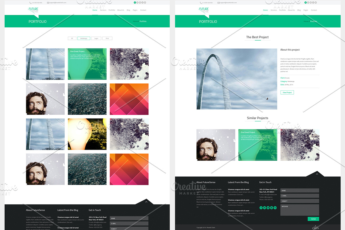 FutureSense - MultiPurpose Template, a Websites & App Template by rosettichefs (Photo 4 of 5)