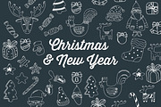 Christmas and New Year, a Decorative Illustration by YuliaBiser (Thumbnail 2 of 6)