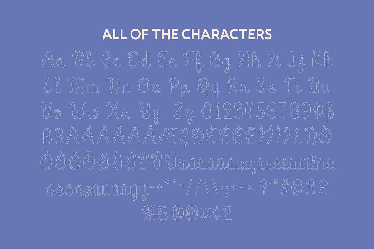 CS Brenda Dashed, a Script Font by Craft Supply Co. (Photo 8 of 8)
