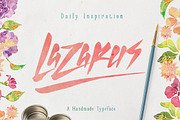 Lazarus, a Script Font by Burntilldead (Thumbnail 3 of 6)