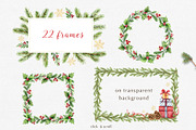 Christmas Watercolor collection, an Animal Illustration by Elena Medvedeva (Thumbnail 4 of 15)