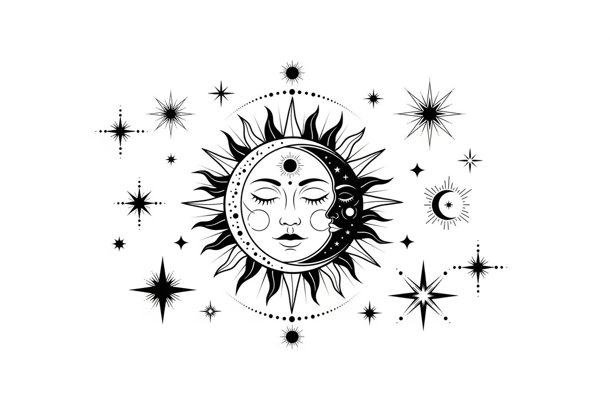 Sun Moon Celestial Mandala Bundle, an Illustration by Gaye Art (Photo 30 of 31)