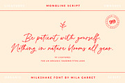 Milkshake Modern Handwritten Script, a Script Font by Mila Garret (Thumbnail 2 of 12)