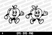 Mascot of a cheerful apple, a Food Illustration by Vectorhight (Thumbnail 2 of 3)