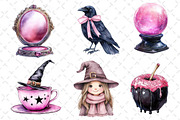Cute Witchy Autumn Clipart PNG, an Illustration by Dream Creation (Thumbnail 6 of 7)