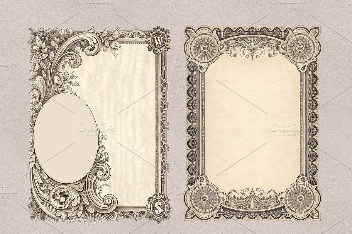 Vintage Decorative Borders & Frames, a Decorative Illustration by MRI STUDIO (Photo 20 of 34)