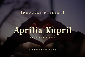 Aprilia Kupril Serif Font