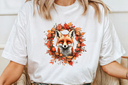 Watercolor Autumn Fox Clipart, an Illustration by Pixels.Craft (Thumbnail 5 of 7)