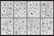 Stress Relief Flowers Coloring Pages, an Illustration by protabsorkar11 (Thumbnail 3 of 8)