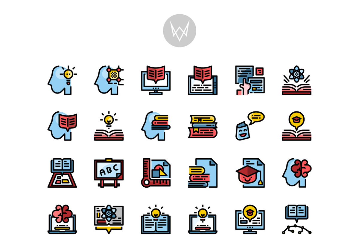 30 Education Icon Sets, an Outline Icon by VINZENCE STUDIO (Photo 2 of 5)