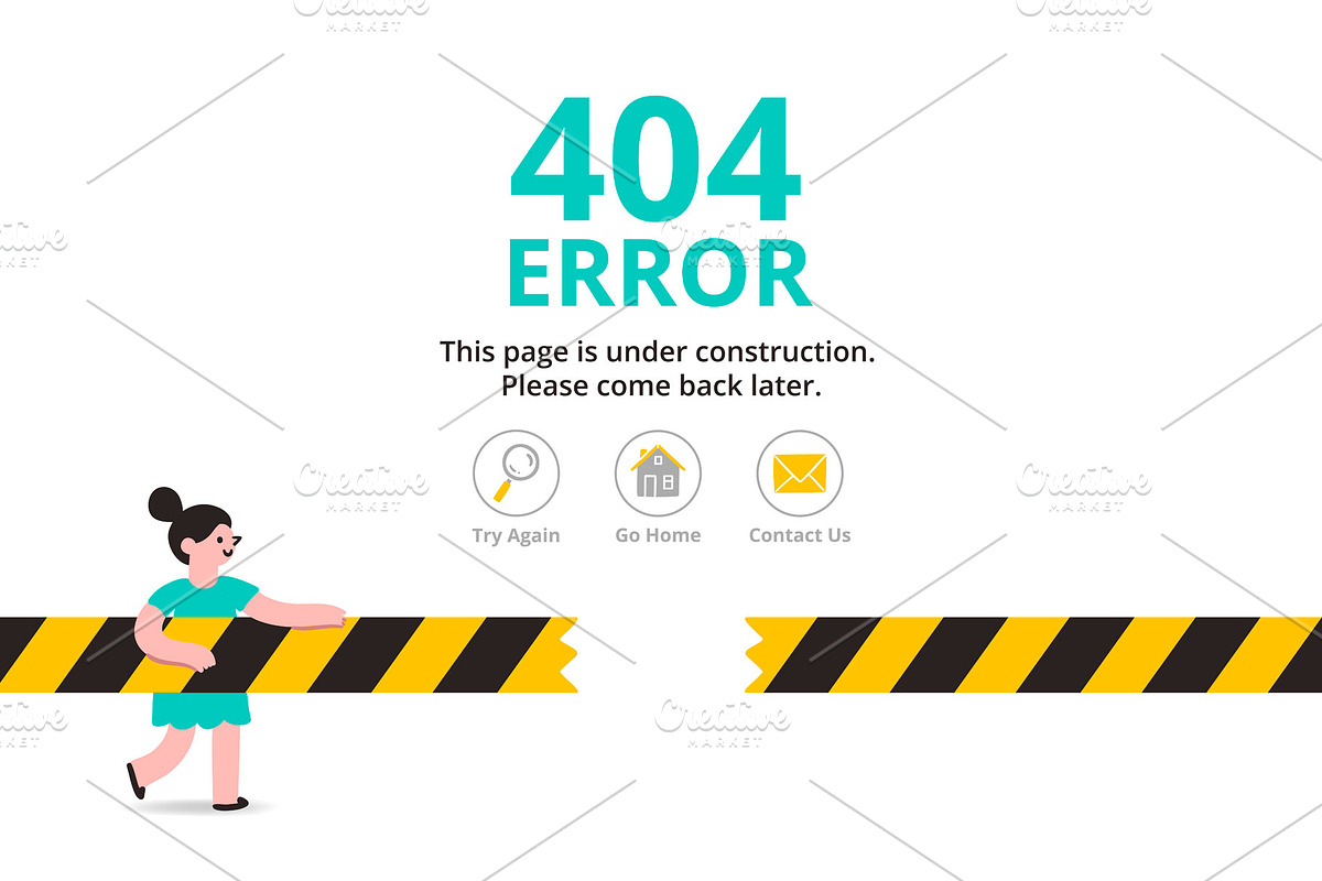 Error pages set 2, a Templates & Theme by Stolenpencil (Photo 5 of 6)