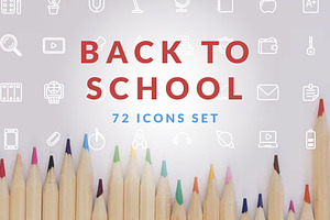 Back to School Icons set