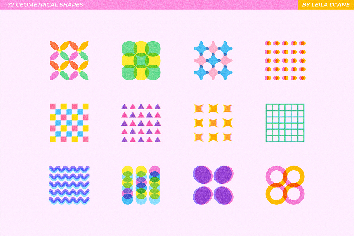 RISO Shapes Geometric Collection, an Object Graphic by Leila Divine (Photo 6 of 12)