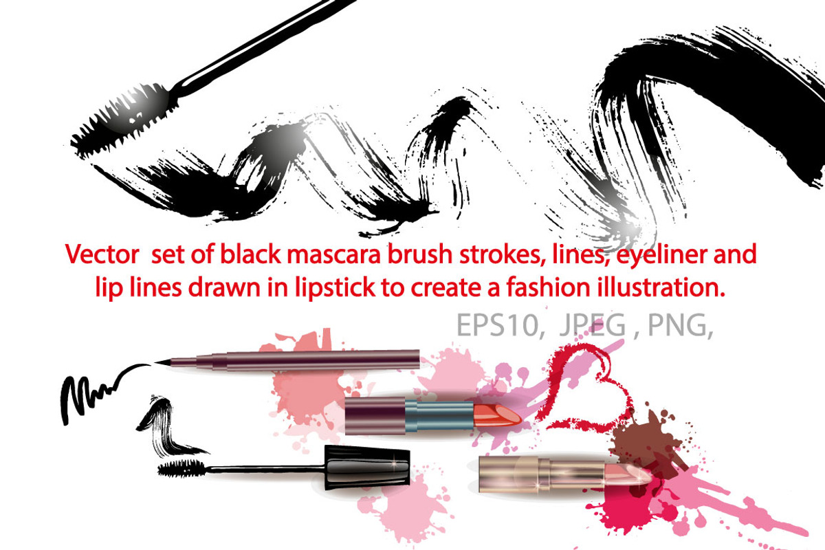 Set of grunge brush strokes., a Texture Graphic by Gulnara Khadeeva (Photo 1 of 3)