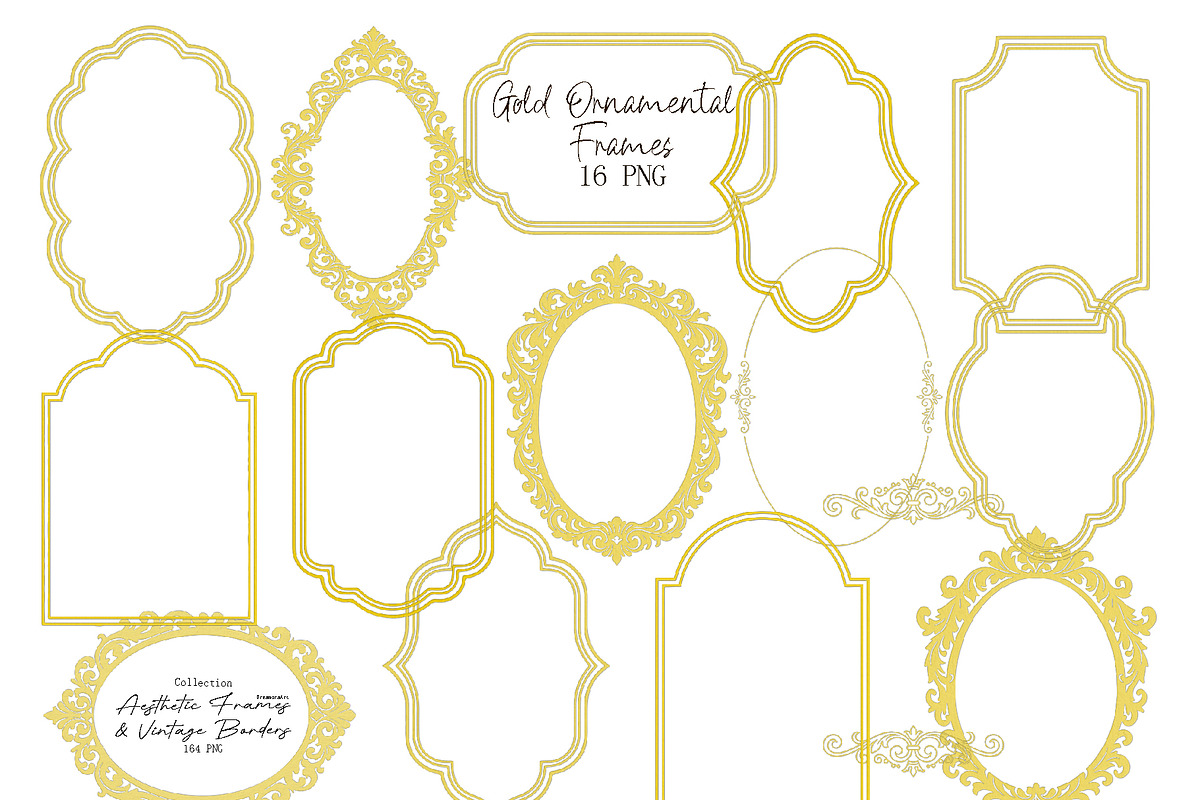 Embossed Paper Aesthetic Frames, an Object Graphic by DreamoraArt (Photo 4 of 12)