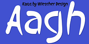 Kaos, a Handwritten Font by Wiescher-Design (Thumbnail 1 of 3)
