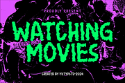 Watching Movies, a Handwritten Font by Yktypstd (Thumbnail 1 of 5)