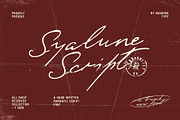 Syalune Script, a Script Font by maghrib (Thumbnail 1 of 12)