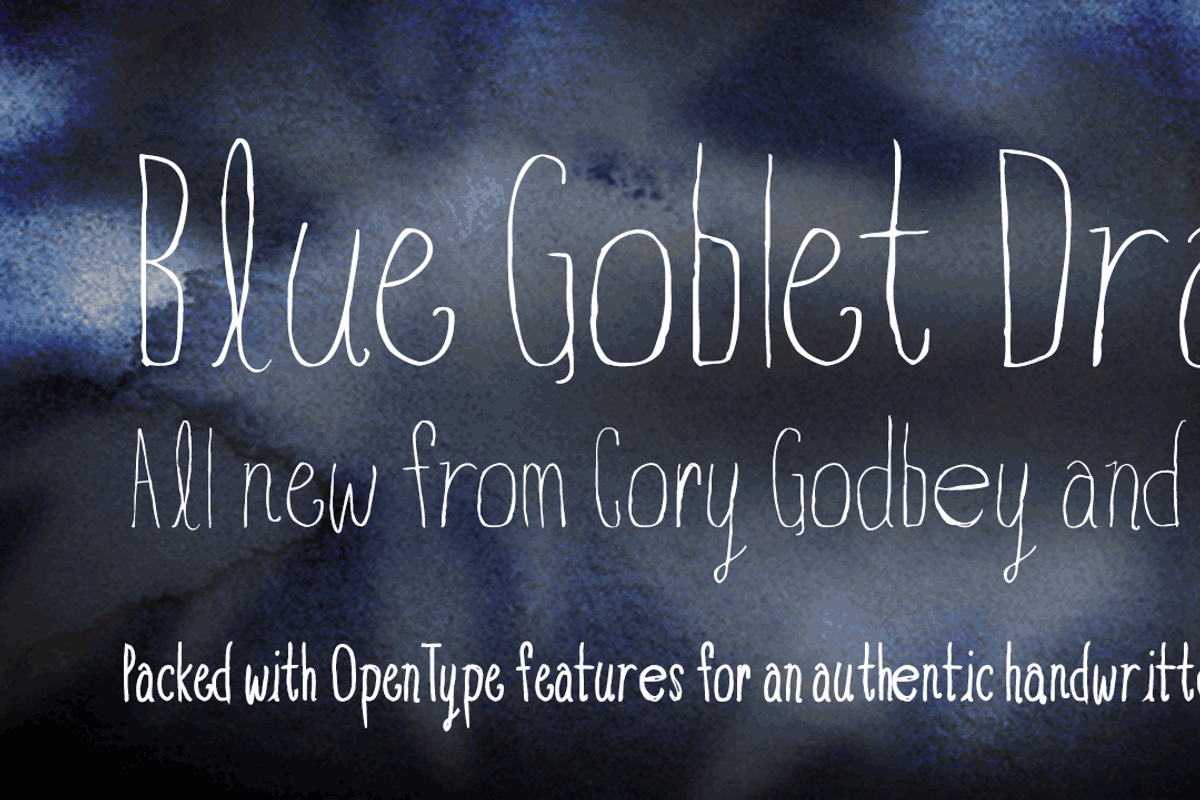 Blue Goblet Drawn preview 5