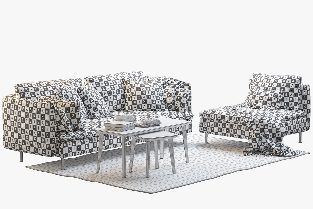 6 sofa set 3d model, a Furniture 3D Model by 3dmitruk (Photo 46 of 61)
