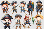 Pirate Clipart Set, an Illustration by Design Market (Thumbnail 4 of 5)