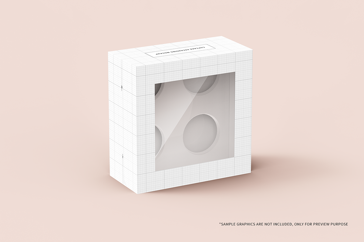 Cupcake Box Packaging Mockups, a Packaging Mockup by shaikerintu (Photo 9 of 17)