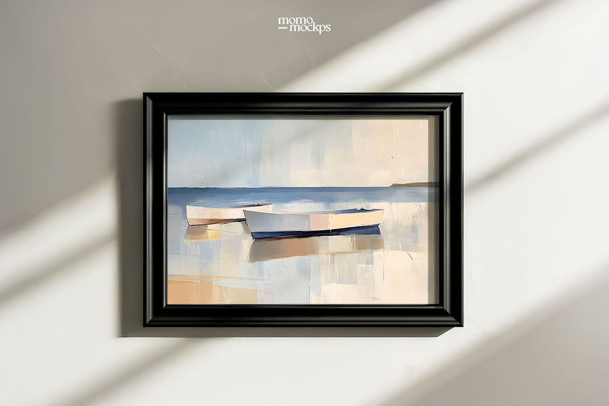Horizontal Vintage Frame Mockup, a Household Mockup by momomockps (Photo 7 of 13)