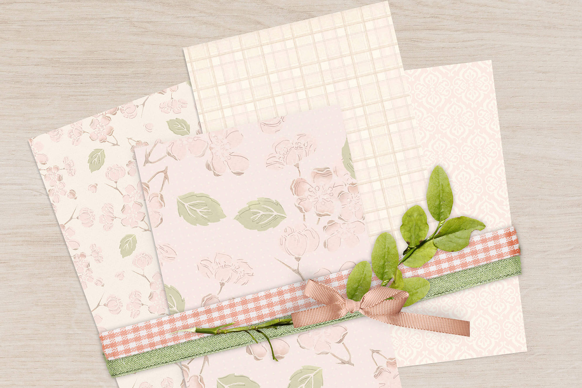 Pink Floral And Damask Backgrounds preview 4