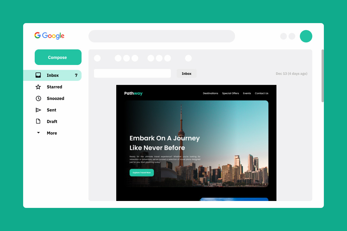 Pathway - Travel Email Newsletter, an Email Template by productype1 (Photo 5 of 5)