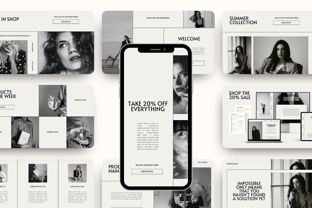 Email Marketing Newsletter Template, an Email Template by Branding Babe Co. (Photo 8 of 9)