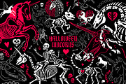 Halloween unicorns, an Animal Illustration by OlgaSoi007 (Thumbnail 1 of 6)