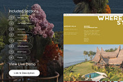 Tropical Destination Wedding Website, a Squarespace Template by WebInAWeek (Thumbnail 2 of 6)