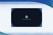 Business Card minimalist Dark blue, a Business Card Template by dulchaer29 (Thumbnail 3 of 3)
