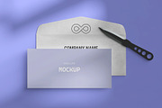 Envelope and Card Mockup 6 PSD files, a Merchandise Mockup by GraphicVil (Thumbnail 4 of 9)
